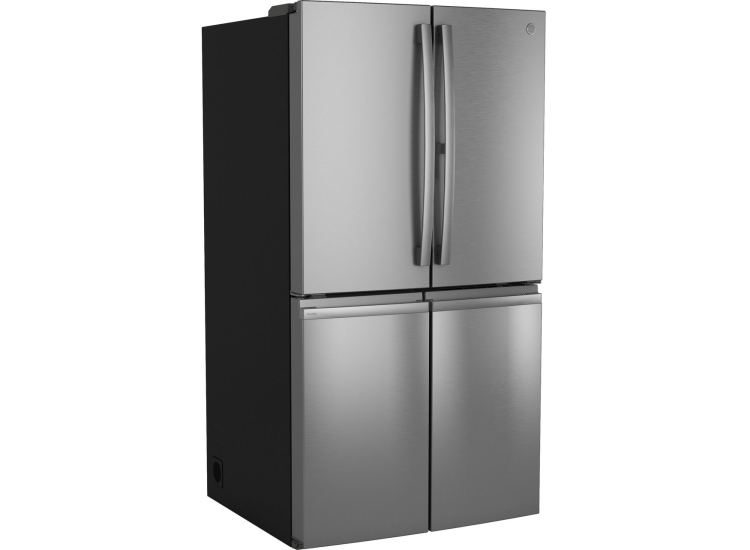 GE Profile 28.4 Cu. Ft. Quad-Door Refrigerator 36-Inch Wide in Fingerprint Resistant Stainless - PAE28BYTFS