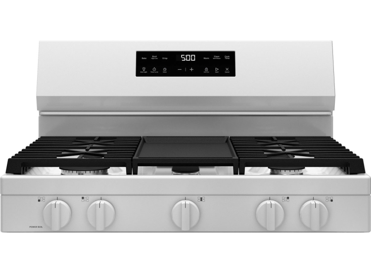 GE Gas 500 Series Range 30 In. Free-Standing in White - GGF500PVWW