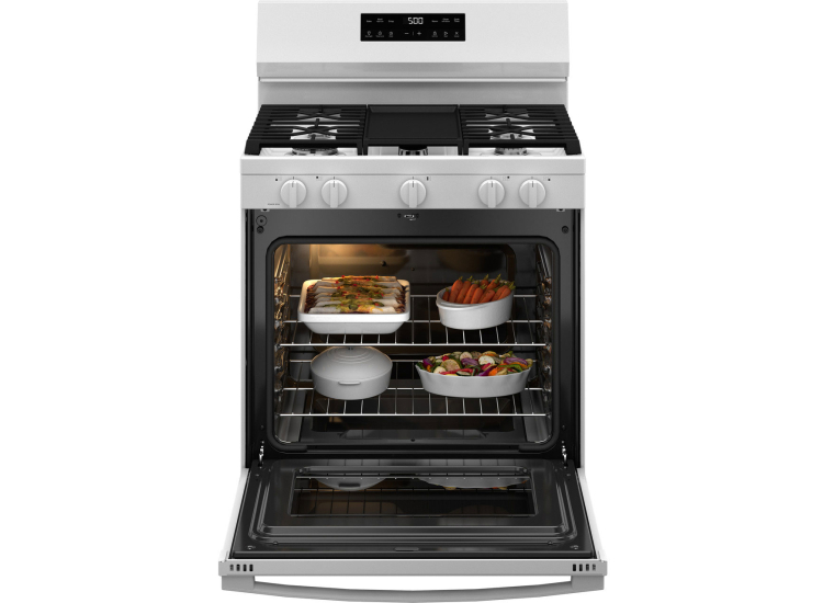 GE Gas 500 Series Range 30 In. Free-Standing in White - GGF500PVWW