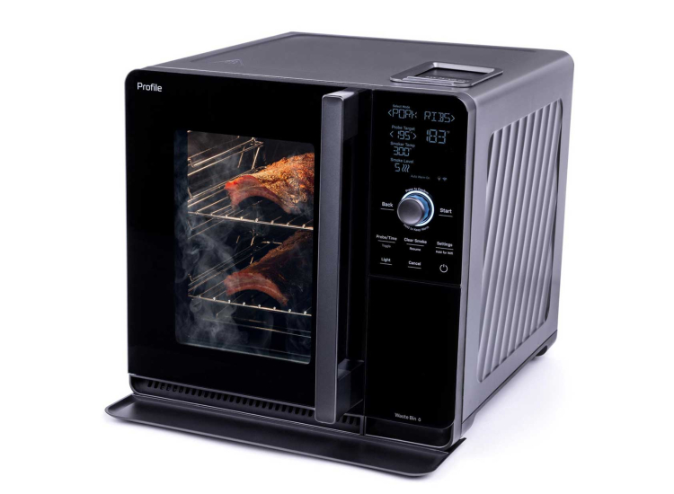 GE Profile Smart Indoor Smoker in Carbon Black - P9SBAAS6VBB