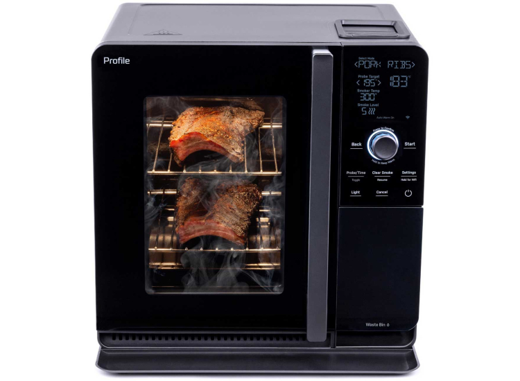 GE Profile Smart Indoor Smoker in Carbon Black - P9SBAAS6VBB