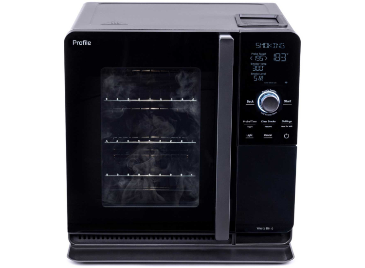 GE Profile Smart Indoor Smoker in Carbon Black - P9SBAAS6VBB