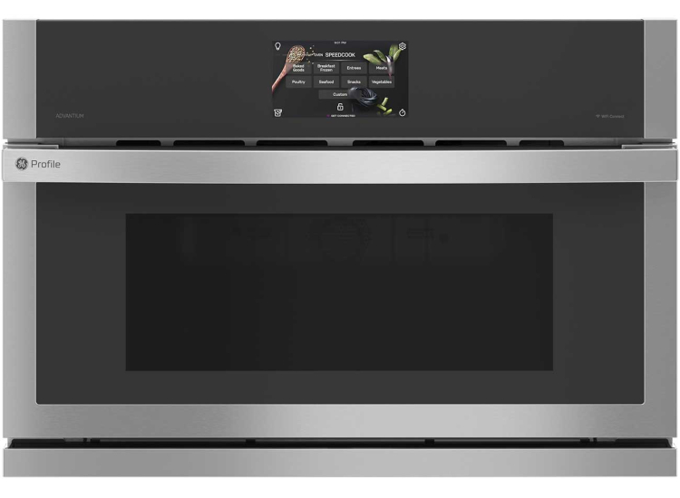GE Profile Single Wall Oven with 120V Advantium Technology 27-Inch in Stainless Steel - PSB9100SVSS