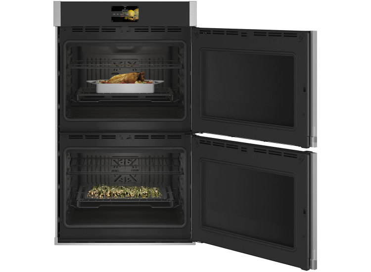 GE Profile 30" Stainless Steel Smart Built-In Convection Double Wall Oven With Right-Hand Side-Swing Doors - PTD700RSNSS