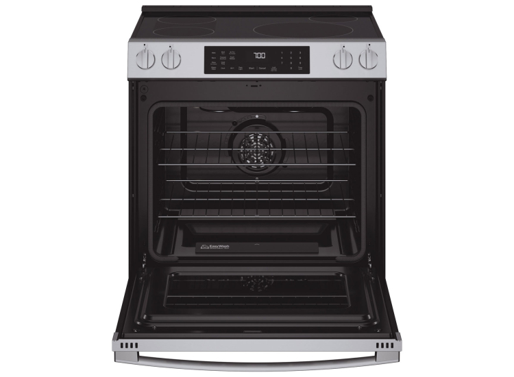 GE Profile 5.3 Cu. Ft. Smart Slide-In Induction and Convection Range 30-Inch Wide in Fingerprint Resistant Stainless Steel - PHS700AYFS