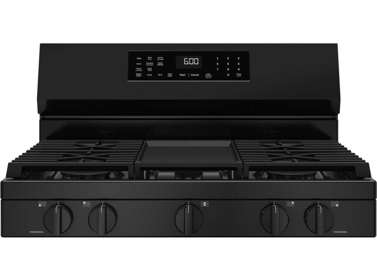 GE Gas Range 600 Series 30 In. Free-Standing in Black - GGF600AVBB