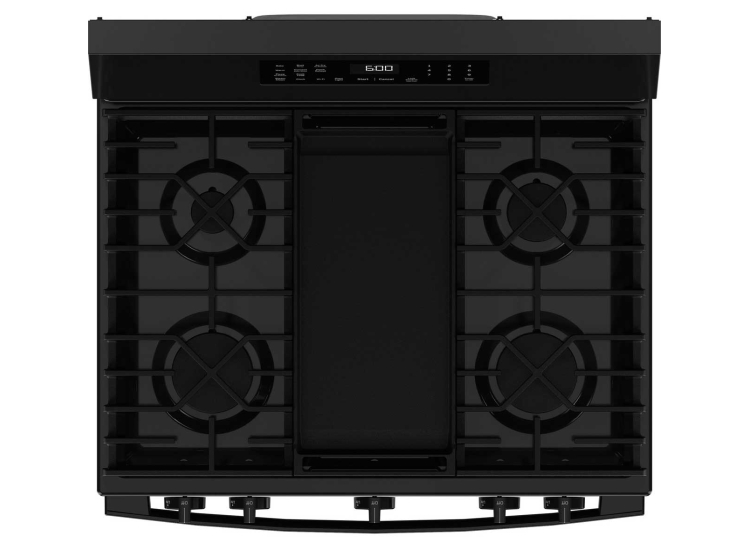 GE Gas Range 600 Series 30 In. Free-Standing in Black - GGF600AVBB