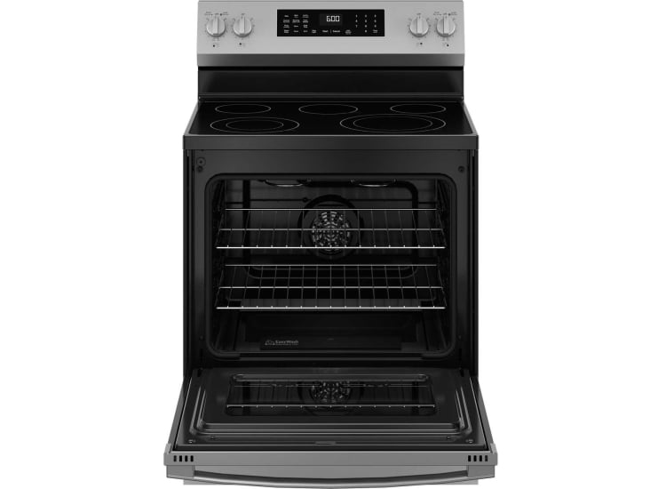 GE 600 Series Electric Range Free-Standing 30 In. Convection in Stainless Steel - GRF600AVSS