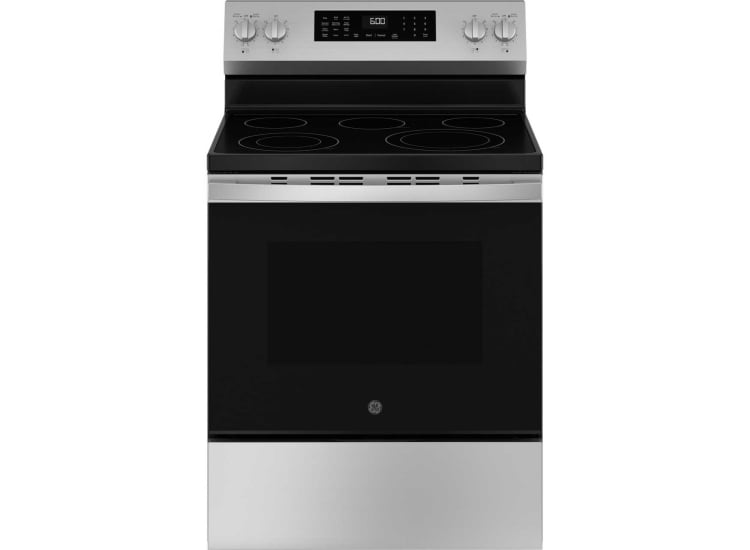 GE 600 Series Electric Range Free-Standing 30 In. Convection in Stainless Steel - GRF600AVSS