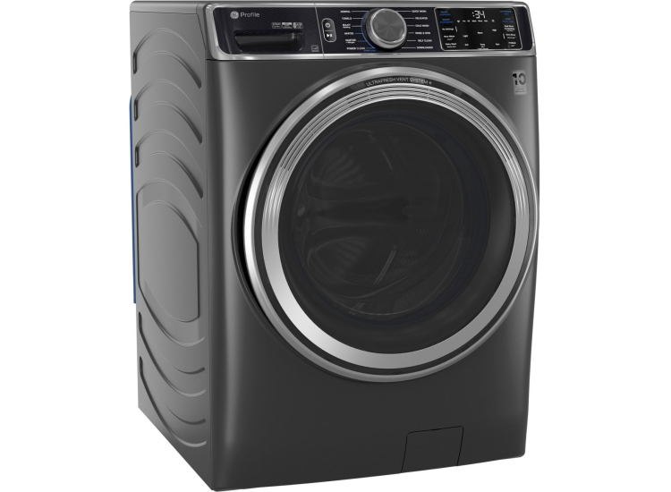GE Profile Smart Front Load Steam Washer With UltraFresh Vent System 5.5 Cu. Ft. in Carbon Graphite - PFW955SPWDS