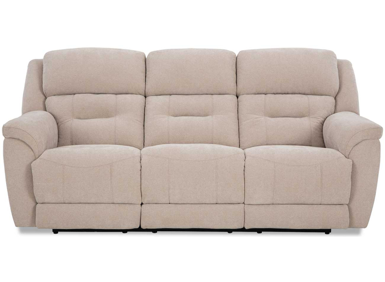 HomeStretch Knockout Power Reclining Sofa in Stone Fabric - 239-36-17