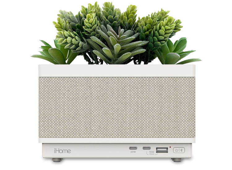 iHome PowerPlant Portable Bluetooth Speaker with Multiple USB Charging Ports - IPP60
