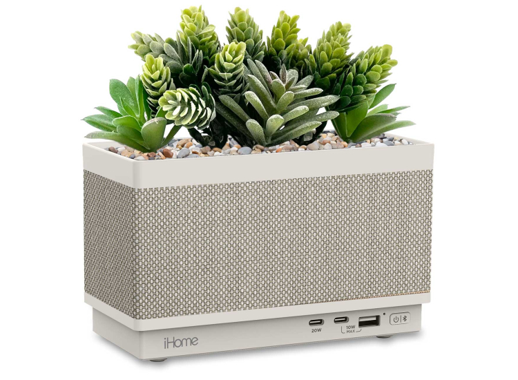 iHome PowerPlant Portable Bluetooth Speaker with Multiple USB Charging Ports - IPP60