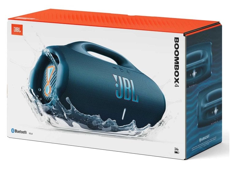 JBL Boombox Portable Speaker Blue JBLBOOMBOX4BLUAM Abt