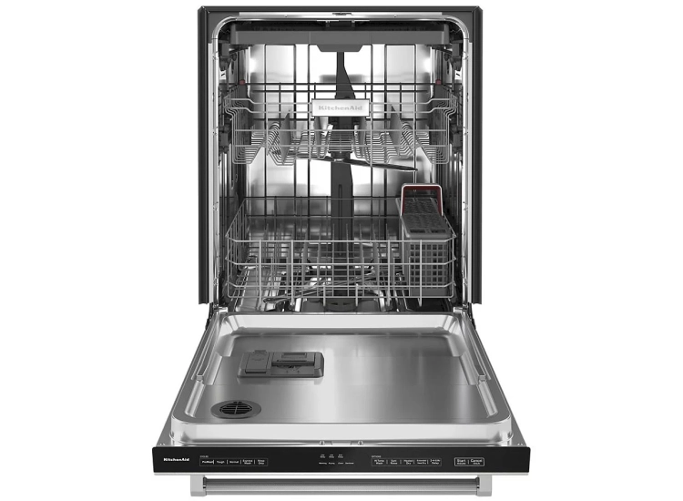 KitchenAid 24" PrintShield Stainless Steel Dishwasher With Third Level Utensil Rack - KDTE204KPS