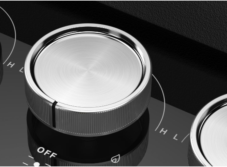 KitchenAid Cooktop Gas-On-Glass 36 Inch in Black - KCGG536PBL