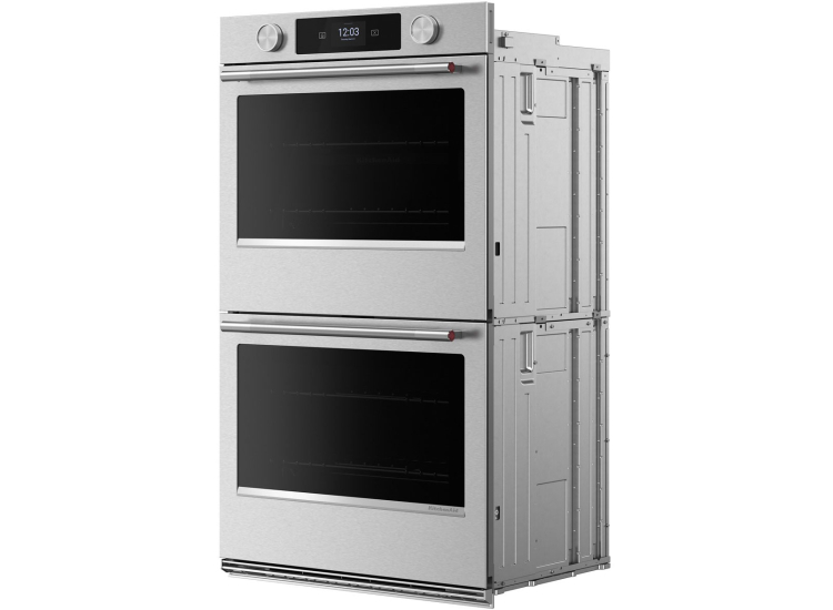KitchenAid Smart Double Wall Oven with Assisted Cooking Modes in PrintShield Stainless Steel - KOED730SPS