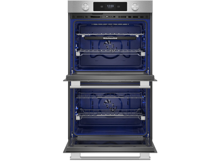 KitchenAid Smart Double Wall Oven with Assisted Cooking Modes in PrintShield Stainless Steel - KOED730SPS