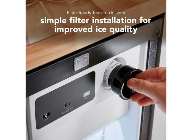 Kitchenaid Ice Machine Mini KitchenAid Automatic Ice Maker 18 Inch PrintShield Steel - KUID318SPS