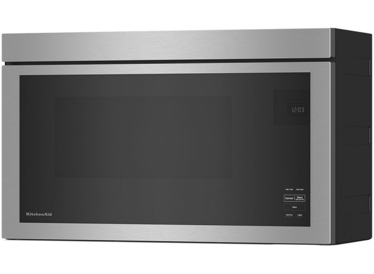KitchenAid 1.1 Cu. Ft. Over-The-Range Microwave with Flush Built-In Design in Stainless Steel - KMMF330PSS