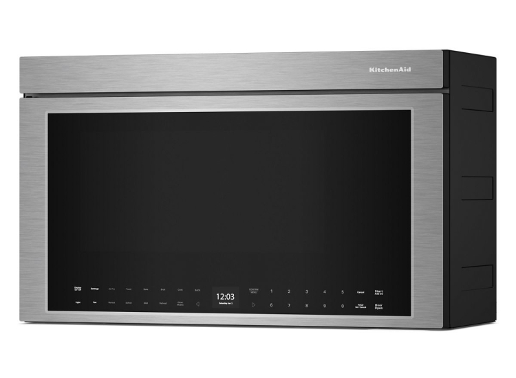 KitchenAid Multifunction Over-the-Range Microwave in PrintShield Stainless Steel - KMMF530PPS