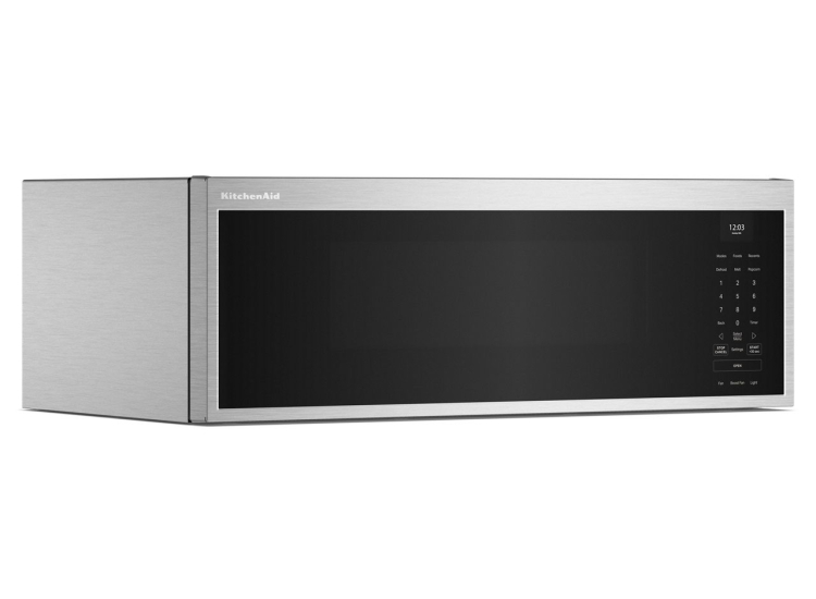 KitchenAid Smart Low Profile Microwave Hood Combination 30-Inch in Fingerprint Resistant Stainless Steel - KMML550RPS