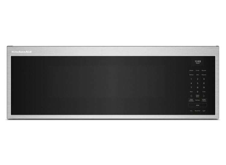 KitchenAid Smart Low Profile Microwave Hood Combination 30-Inch in Fingerprint Resistant Stainless Steel - KMML550RPS