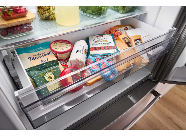 KitchenAid 20 Cu. Ft. Counter-Depth French Door Refrigerator 36-Inch Wide in Stainless Steel - KRFC136RPS
