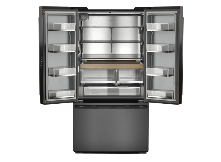 KitchenAid 24 Cu. Ft. Counter-Depth French Door Refrigerator 36-Inch Wide in Black Ore - KRFC236SBE