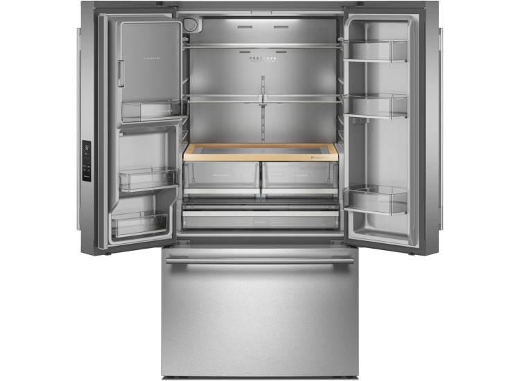KitchenAid 30 Cu. Ft. French Door Refrigerator 36-Inch Wide in PrintShield Stainless Steel - KRFF436SPS