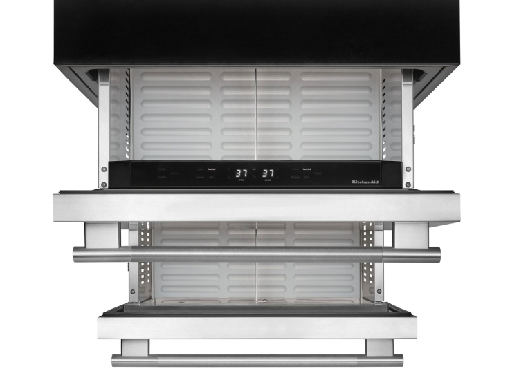 KitchenAid 4.4 Cu. Ft. Undercounter Double-Drawer Refrigerator 24-Inch Wide in Stainless Steel - KURT524SSB