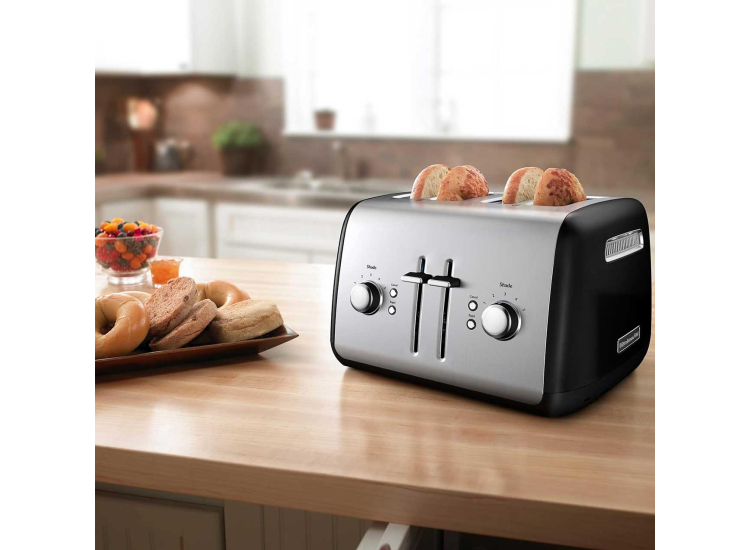 KitchenAid Onyx Black 4 Slice Toaster - KMT4115OB