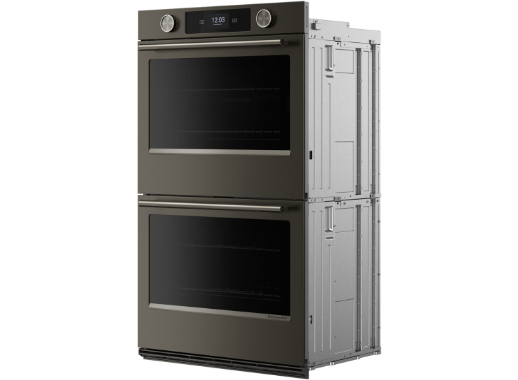 KitchenAid Smart Double Wall Oven with Assisted Cooking Modes 30-Inch Wide in Black Ore - KOED730SBE