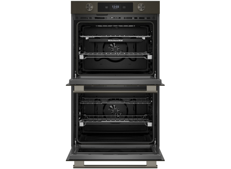 KitchenAid Smart Double Wall Oven with Assisted Cooking Modes 30-Inch Wide in Black Ore - KOED730SBE
