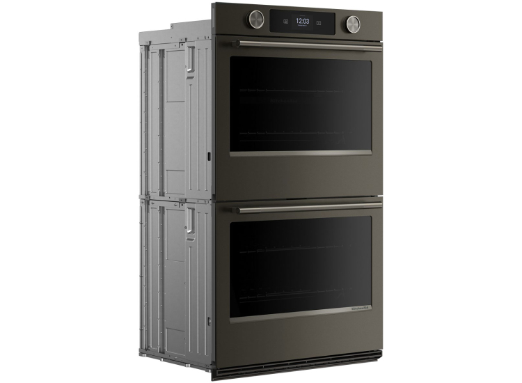 KitchenAid Smart Double Wall Oven with Assisted Cooking Modes 30-Inch Wide in Black Ore - KOED730SBE