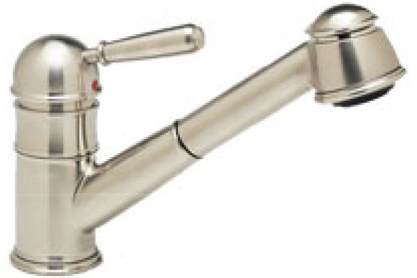 Rohl Pull Out Spray Satin Nickel Kitchen Faucet R77v3stn