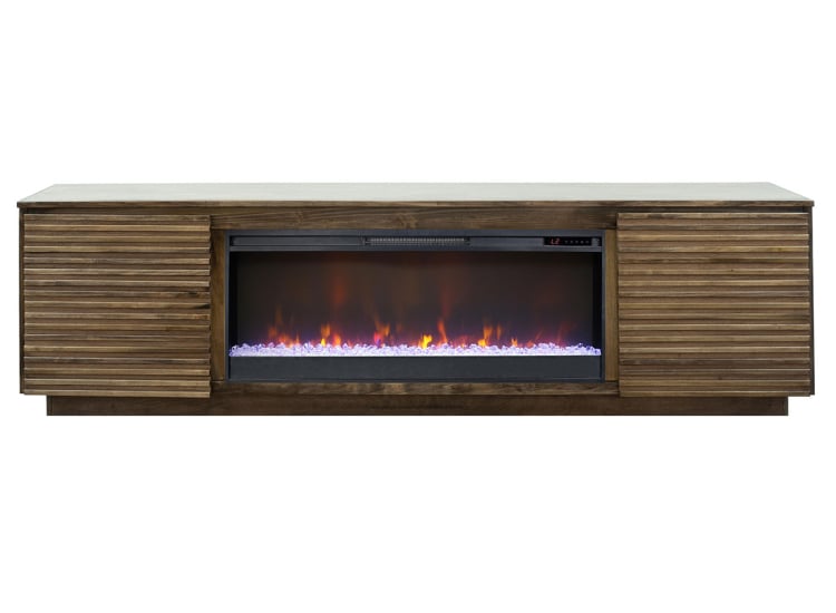Legends Furniture Stardust 89" Fireplace TV Stand in Bourbon - SR5410.BRB