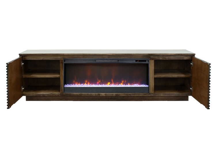 Legends Furniture Stardust 89" Fireplace TV Stand in Bourbon - SR5410.BRB