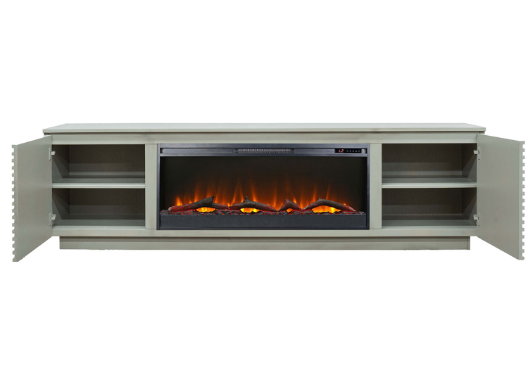 Legends Furniture Stardust 89" Fireplace TV Stand in Sandstone - SR5410.SST