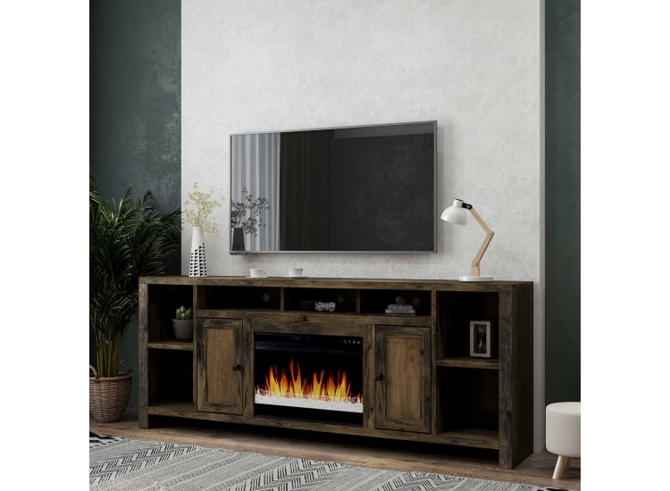 Legends Furniture 84" Joshua Creek Fireplace Console - JC5284-BNW