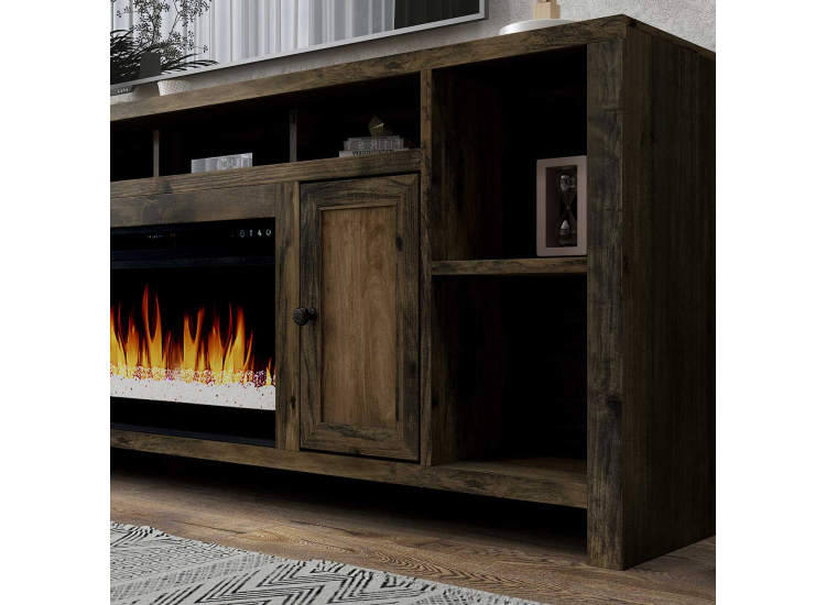 Legends Furniture 84" Joshua Creek Fireplace Console - JC5284-BNW