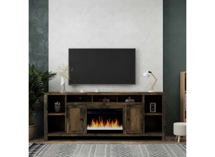 Legends Furniture 84" Joshua Creek Fireplace Console - JC5284-BNW