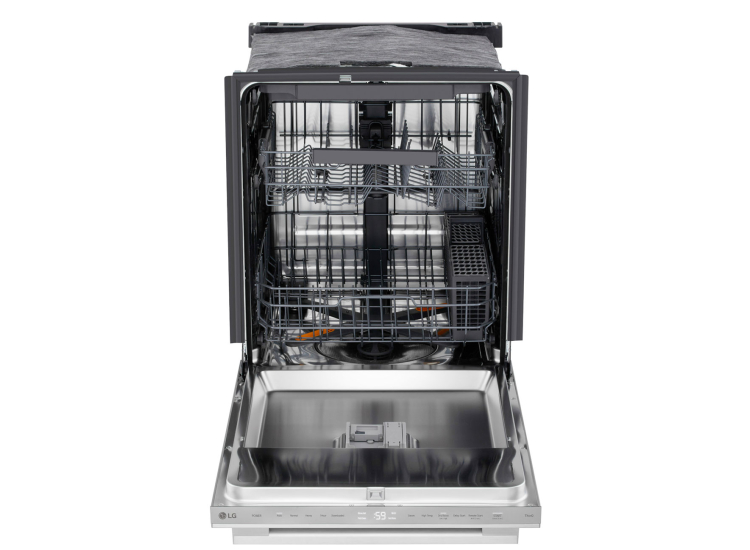 LG Smart FlushFit Top Control Dishwasher 24-Inch in PrintProof Stainless Steel - LDNTM545S