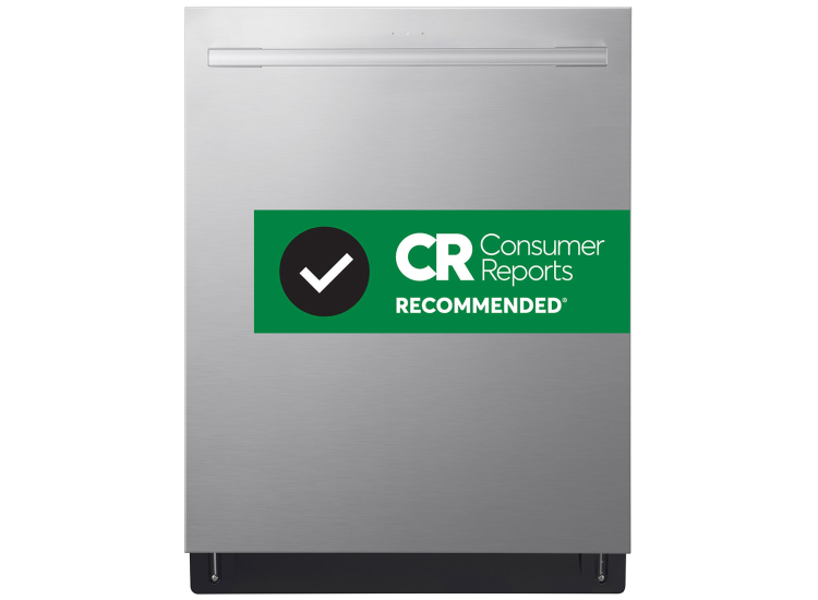 LG Top Control Dishwasher with QuadWash Pro 24-Inch in Stainless Steel - LDTH555NS