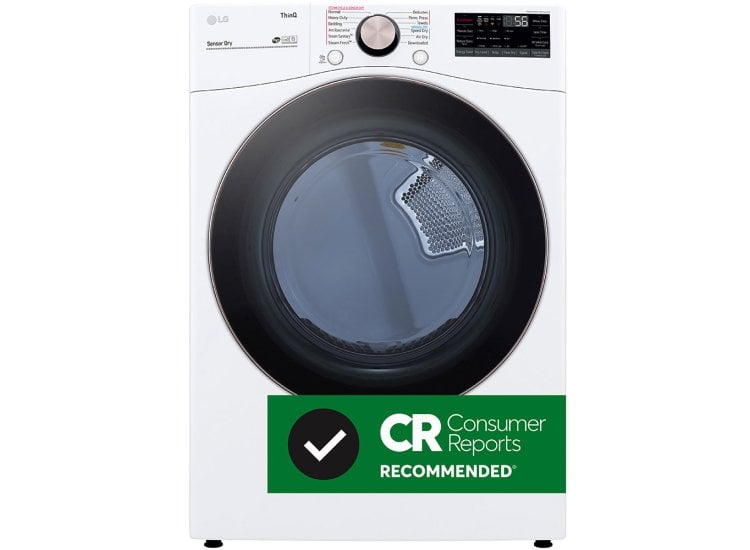 LG Electric Dryer with TurboSteam DLEX4000W Abt