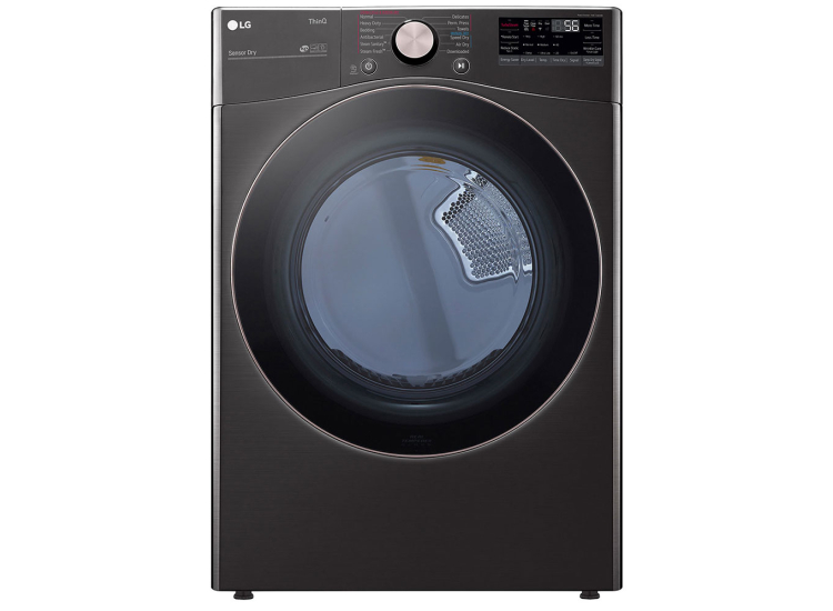 LG Black Steel Front Load Washer & Gas TurboSteam Dryer Package - LGAPLAUNDRYPACK2
