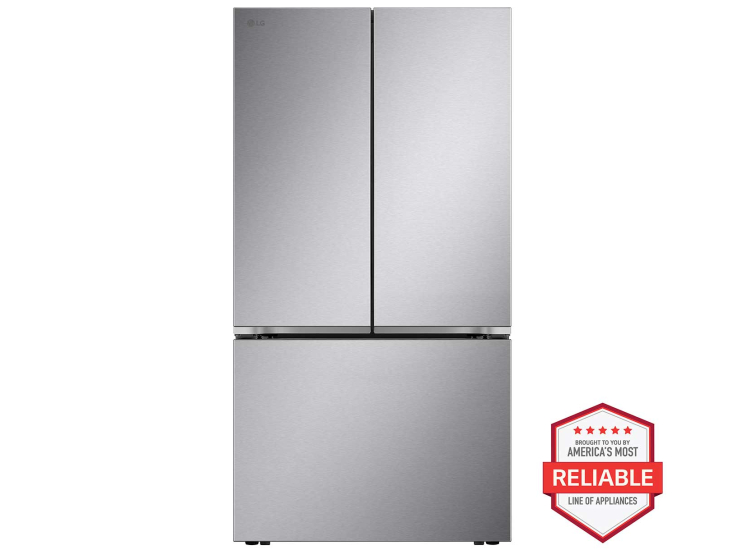 LG 26.5 Cu. Ft. Counter-Depth MAX French Door Refrigerator 36-Inch Wide in PrintProof Stainless Steel - LRFLC2716S