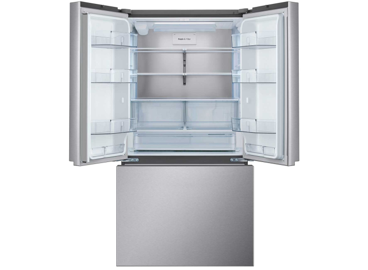 LG 26.5 Cu. Ft. Counter-Depth MAX French Door Refrigerator 36-Inch Wide in PrintProof Stainless Steel - LRFLC2716S