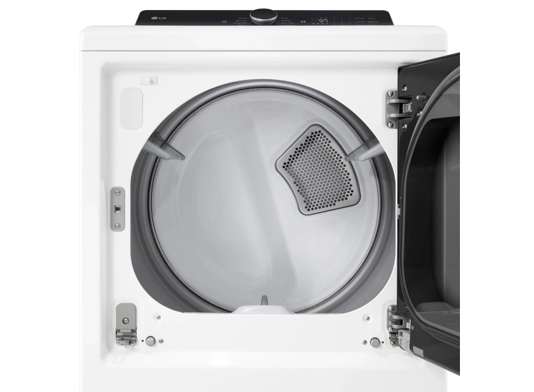 LG Gas Dryer 7.3 Cu. Ft. With EasyLoad Door and AI Sensing in White - DLG8401WE