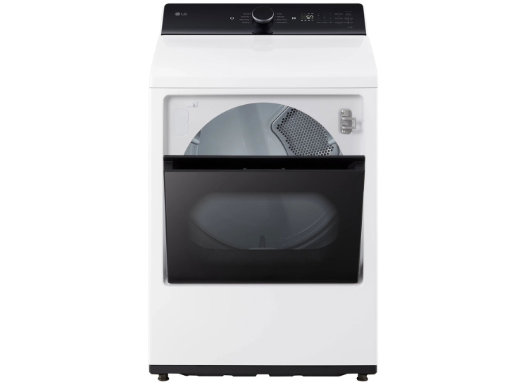 LG Gas Dryer 7.3 Cu. Ft. With EasyLoad Door and AI Sensing in White - DLG8401WE